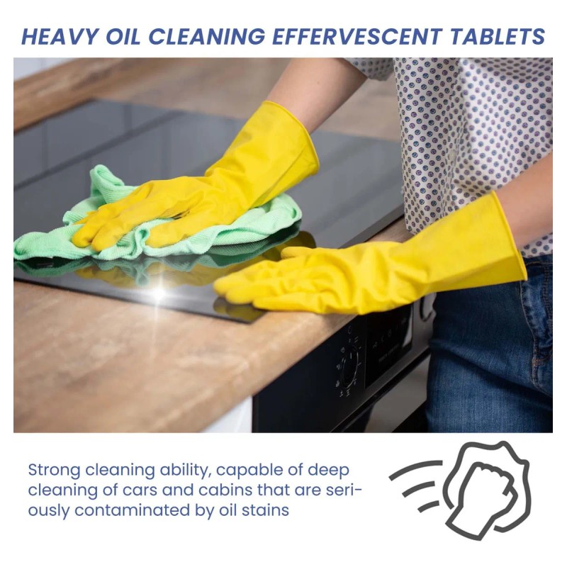 Tabletas Efervescentes Para Limpieza De Cocinas, Estufas, Fr