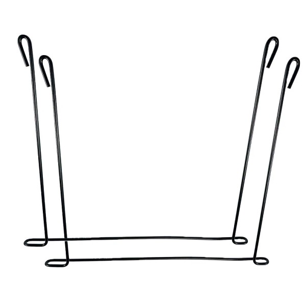 ATT MOTORS Set of 2 24" x 21” Black Steel