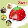 Guinea Pig Bed Rabbit Hideout Cozy Hamster Cave Leash Accessories