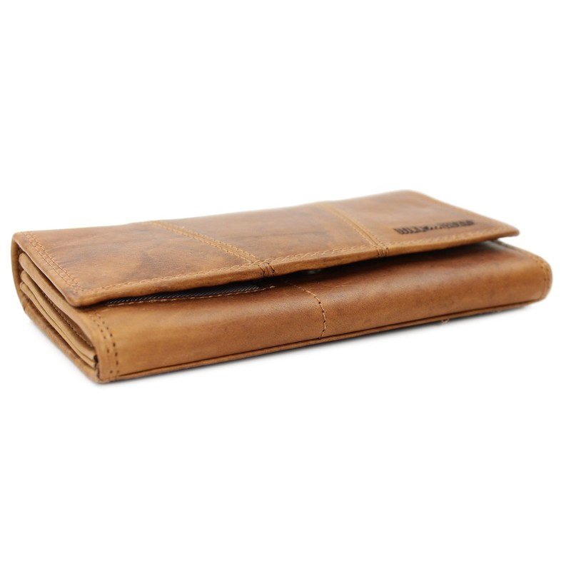 Hill Burry Vintage Leather Women's Purse Blue / Brown /