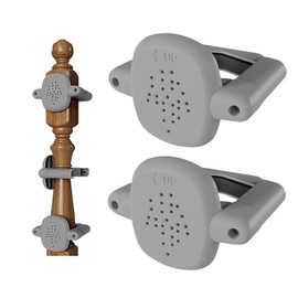 2PCS No Drill Baby Gate Banister Adapter Kit for Stairs – Universal Stair Railing Gate Mounting Kit for Round or Square Banisters (1.5–4.2 Inch), Damage-Free Installation for Baby and Pet Gates