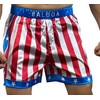 Rocky American Flag Boxing Shorts Apollo Creed Replica Short Trunks