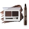 Boonbeen Eyebrow Set, 2-Colour Eyebrow Powder and 4-Fork Tip Brow