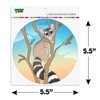 Ring-Tailed Cat Automotive Car Refrigerator Locker Vinyl Circle Magnet