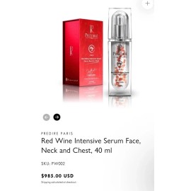 PREDIRE PARISRed Wine Intensive Serum Face, Neck & Chest 40 ml $985 MSRP