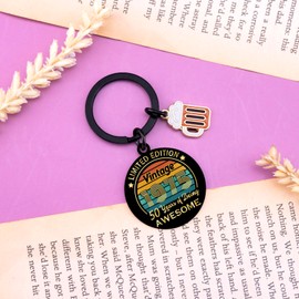 QUIHUD 50th Birthday Gifts For Him 50th Birthday Gifts For Women Men 1975 Birthday Gifts For Women Men 50 Years Old Gifts Birthday Gifts For Her Him 50th Birthday Presents Keychain