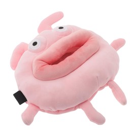 Partuto Car Tissue Holder Car Tissue Box Organizer Plush 9.84"x5.91"x1.97" Pink 1 Pc