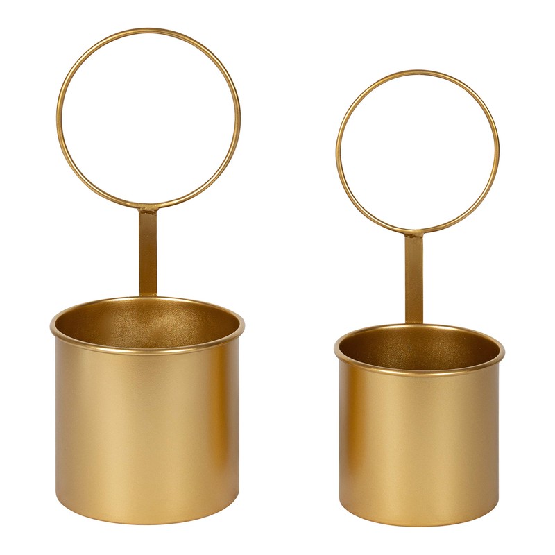 Kate and Laurel Kellet Modern Wall Planter, Set of 2,