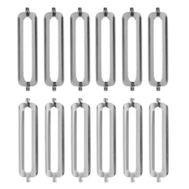 Pack of 12 Peeler Tupper, Replacement Blades for Peeler, Peeler Replacement Blade, Suitable for Vegetable Peeler, Potato Peeler, Orange Peeler, Multifunctional Peeler, Turbo Peeler, 6 Smooth, 6