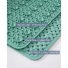 PADOOR Bathtub-Mat Non Slip with Suction Cups and Drain Holes,