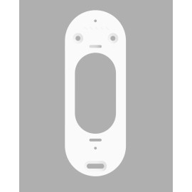 Hidden River Lab Reolink video doorbell Dutch Lap 4" siding mounting bracket - White