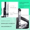 Vaisoeny Double Bass Drum Pedal, Double Chain Double Bass Pedal,