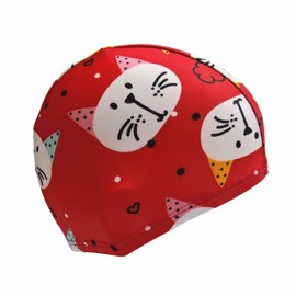 Swimming Cap, Kids, Elementary School Students, Swimming Cap, Children, Swim Cap, Boys and Girls, Pool Cap, Pool Cap, UV Protection, Swimming Hat (RD Cat)