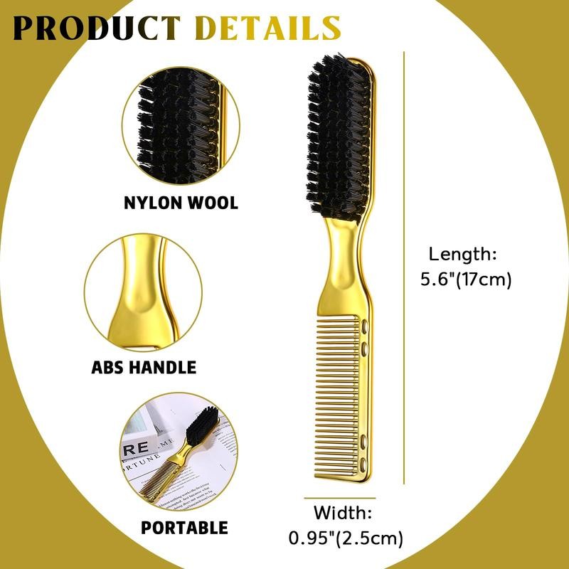 Professional Hair Styling Brush & Comb Set, 3 Counts/set Gold