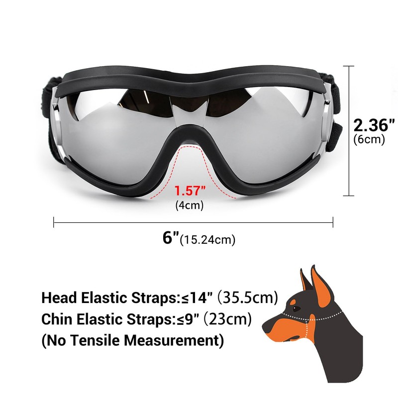 Billionchains Pack of 2 Dog Goggles Dog Sunglasses for Medium