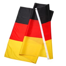 Germany Flag XL – Flag Germany 90 x 150 cm – Fan Item for Olympia 2024 Decoration – Germany Flag Ideal for Any Sport – Flag with Two Eyelets