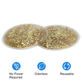 Kühlende Augenmaske, Cold Gel Compress Pack für Geschwollene Augen, Ice Heat Gel Cold Pack Zur Schmerzlinderung, Hot/Cold Eye Mask Ice Relax & Massage Augenmaske(Gold)