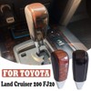 Kakulkomen Automatic Leather Wood Gear Shift Knob for Toyota Land
