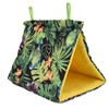 Topyond Pet Bird Nest Hammock,Triangle Shade Parrot Hut Tent,Hanging Bird