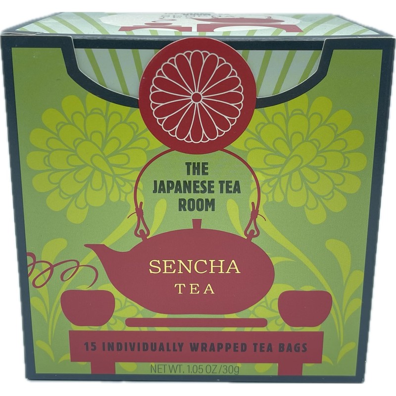 Premium Japanese Natural Pure Sencha Tea - 15 Pyramid Bags,