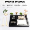 DinQ Meditation Japanese Zen Garden, Sand Garden Tools Accessories Box