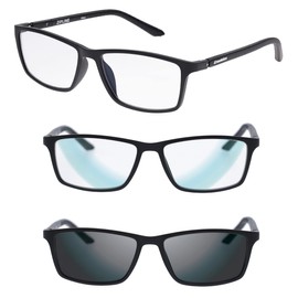 Croakies Zipline Photochromic Eyewear | UV400 Sunglass and Bluelight Protective Eyeglass For Outdoor and HEV Devices | Bundle