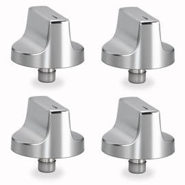 Upgraded W11418244 Range Knobs Compatible with Whirlpool Gas Stove Knob WCE55US0HB00 WCE55US0HB01 WCE55US0HS00 WCE55US0HS01, Surface Burner Cooktop Control Replacement W11130627 W11222054-4 Pack