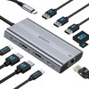 XAOSUN USB C Docking Station Dual Monitor, 10Gbps USB C
