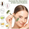 Rodillo De Masaje Facial De Jade Gua Sha Rejuvenece Kit