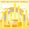 SULOLI 40 pcs Duck Bubble Wands, Yellow Duck Mini Bubble