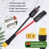 MOOKEERF Solar to XT60 Extension Cable 10AWG 6FT Solar Connector