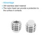 PATIKIL M5x4 mm Nylon Tip 5pcs Metric Hex Socket Head