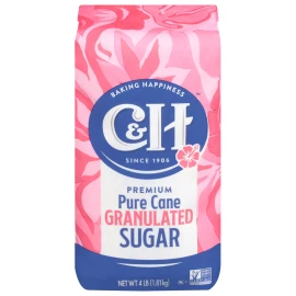 C&H C & H Sugar Pure Cane Granulated 4 lb (Pack of 10)