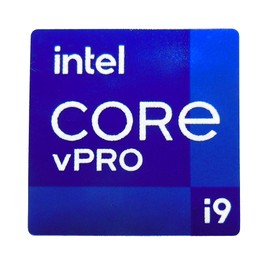 VATH Sticker Compatible with Intel Core i9 vPRO 14 x 14mm / 9/16" x 9/16" [1102]