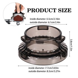 SHUOHONG Coffee Accessories, 54 mm Coffee Machines, Dosing Funnel, Kitchen Portafilter Accessories, Espresso Accessories, Coffee Dosing Ring, Compatible with Breville Espresso Machines