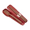 Thermos CPE-001 DR Spoon and Chopsticks Set, Deep Red