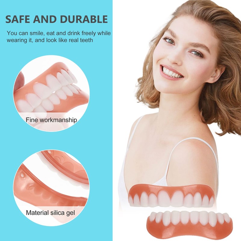 False Teeth Veneers, Veneer Teeth Cosmetic Tooth Cover Fake Teeth