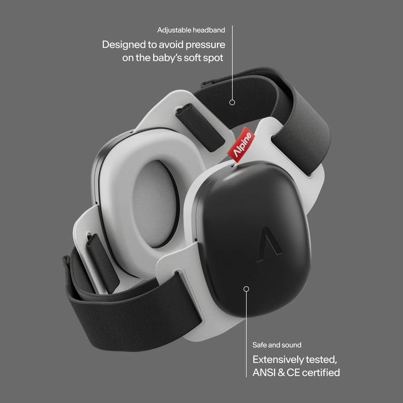 Alpine Muffy Baby Earmuffs - Improved Ear Protection for Babies