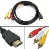 1080P HDMI Male To 3 RCA Video Audio AV Component