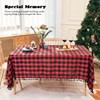 Midsummer Breeze Buffalo Plaid Rectangular Tablecloth-Cotton Gingham Table Cloth for