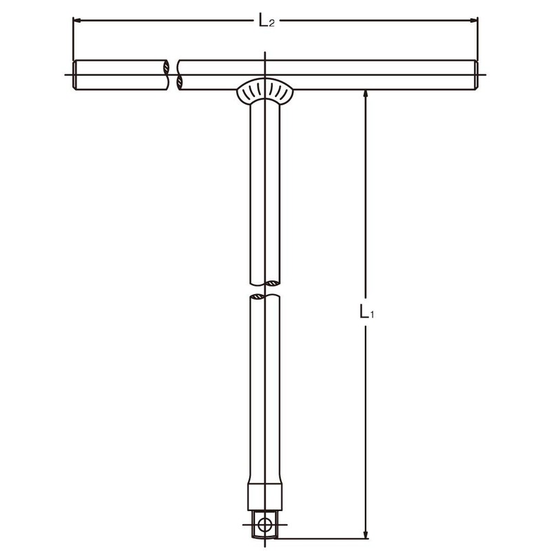 Yamashita Industrial Research Laboratory Koken 3/8 (9.5 mm) SQ. T-Shaped