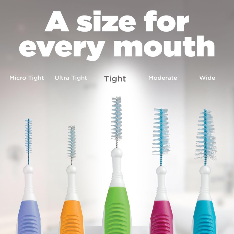 GUM Proxabrush Go-Betweens - Tight - Interdental Brushes - Soft