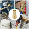 sourcing map 2 Pcs Brass Hose Barb Fitting, 5/8" Barb