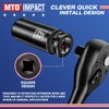 MTO 1/2" Drive 22mm Deep Impact Socket, 6-Point Metric Socket