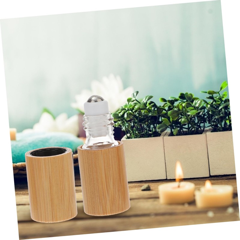 Ipetboom Travel-sized Wooden Essential Oil Bottle Portable Bottle Essential Oil