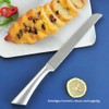 Brotmesser Wellenschliff,Ultrascharf Einteiliges Design Edelstahl-Brotmesser Brotmesser Klein, Rostfreier Edelstahl, 20