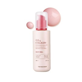 The Face Shop Pomegranate & Collagen - Serúm Facial de Granada y Colágeno, 80 ml - Serum reafirmante con efecto lifting y glow - K-beauty coreano original para máxima elasticidad y firmeza