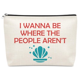 Sazuwu Camping Makeup Bag Camping Lover Gift for Women Hiking Gifts for Outdoor Enthusiasts Accessories Cosmetic Bag Graduation Christmas Birthday Gifts for Daughter Siter Firend Travel Pouch