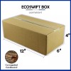 EcoSwift 1-Box 12x6x4 "EcoSwift" Brand Cardboard Packing Mailing Shipping Corrugated