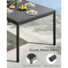 Aluminum Outdoor Metal Table for 4-6 Person,58" x 36" Rectangle